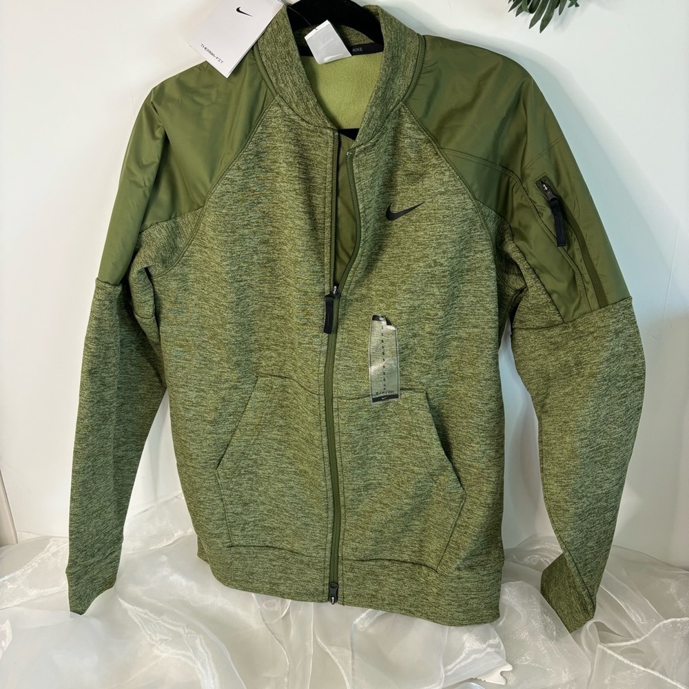 Nike Therma-FIT Men's Training Full-Zip Bomber Jacket Size Small - Picture 6 of 12